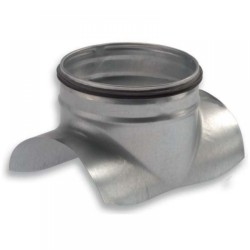 Nyeregidom horganyzott acél  NA  125 /  100 mm 90° gumitömítéssel ARG90