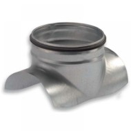 Nyeregidom horganyzott acél  NA  150 /   80 mm 90° gumitömítéssel