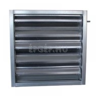 JS 250 típusú légmennyiség szabályzó zsalu 1000 x 1000 mm (nem légtömör)