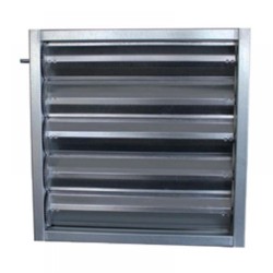 JS 250 típusú légmennyiség szabályzó zsalu  450 x  200 mm (nem légtömör)