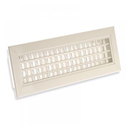 Kétsoros alumínium aprólamellás fali rács  200 x 100 mm AHVN-W - állítható lamellákkal, fehér színű (RAL 9016)