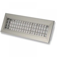 Kétsoros alumínium aprólamellás fali rács  500 x 150 mm AHVN - állítható lamellákkal, anodizált felületű