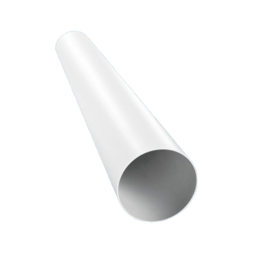 Kör  keresztmetszetű műanyag (PVC) légcsatorna  NA 125 mm  1,50 méter / szál