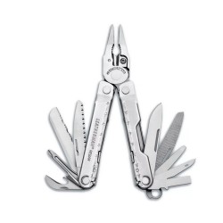 Leatherman Rebar classic multiszerszám 17 funkcióval natúr acél színű, fekete gyöngyvászon tokkal