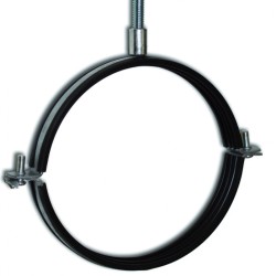 Légtechnikai gumis csőbilincs DN  125 mm M8/M10 csatlakozással (OBMC)