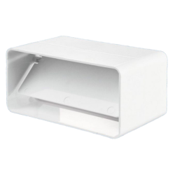 Csőkapcsoló műanyag (PVC) 60 x 120 mm visszacsapó szeleppel