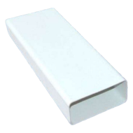 Műanyag  (PVC) lapos légcsatorna  55 x 110 mm, h = 0,50 méter