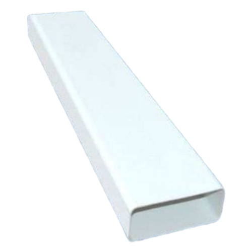 Műanyag  (PVC) lapos légcsatorna  55 x 110 mm, h = 1,50 méter