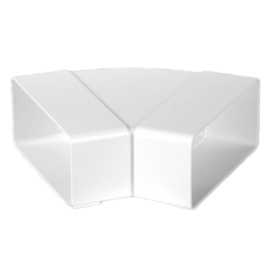 Műanyag (PVC) légcsatorna 45°-os vízszintes könyök 55 x 110 mm