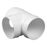Műanyag (PVC) légcsatorna T-idom (egál T) NA100 mm