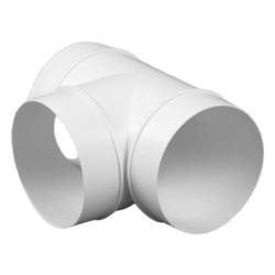Műanyag (PVC) légcsatorna T-idom (egál T) NA100 mm