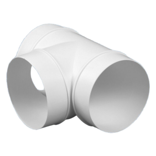 Műanyag (PVC) légcsatorna T-idom (egál T) NA100 mm