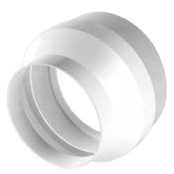 Műanyag (PVC) légcsatorna  koncentrikus szűkítő idom NA120 / NA100 mm