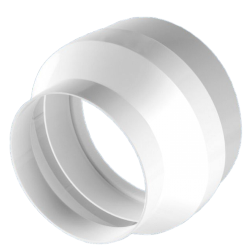 Műanyag (PVC) légcsatorna  koncentrikus szűkítő idom NA120 / NA100 mm