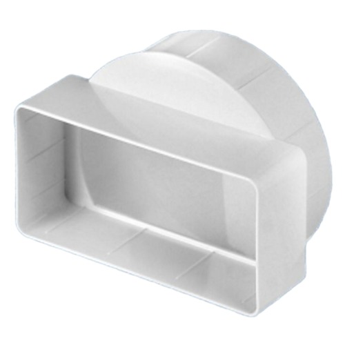 Műanyag (PVC) légcsatorna rövid átalakító NA100 / 55 x 110 mm