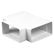 Műanyag (PVC) légcsatorna vízszintes egál-T idom 60 x 120 mm