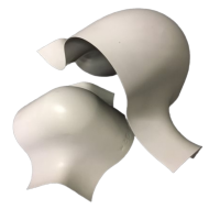 PVC fólia ív (könyök idom) 90°  17 /  20 mm