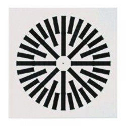 Perdületes  mennyezeti anemosztát műanyag lamellákkal VWR-5B  500/40 RAL9016