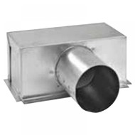 REW-2  csatlakozó doboz  400 x  400 mm / 1 x NA315 mm oldalsó csatlakozócsonk