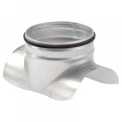 Rozsdamentes nyeregidomok 90° gumitömítéssel - MINTA