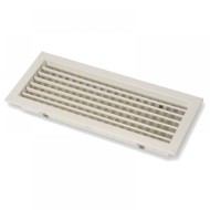 SHVN  500 x 100 mm - kétsoros acél fali rács, állítható lamellás, fehér (RAL9016)