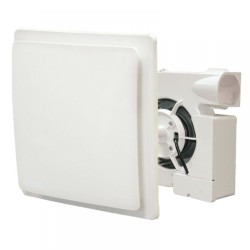 SVNV-1  80 E TH (KV) centrifugális fali ventilátor, oldalsó kivezetéssel, süllyesztődobozzal együtt ( 75-100 m³/h)