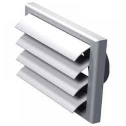 VMV 100 VJ műanyag túlnyomás kibocsátó zsalu csatlakozó csonkkal