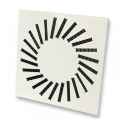 VWR-3B 625 / 48 perdületes mennyezeti acél anemosztát (RAL 9016)