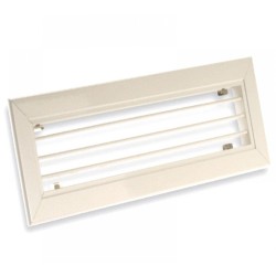 Egysoros alumínium fali rács állítható lamellákkal  500 x 500 mm AHN-W, fehér (RAL 9016)