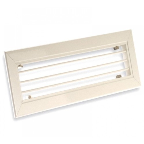 Egysoros alumínium fali rács állítható lamellákkal  500 x 500 mm AHN-W, fehér (RAL 9016)