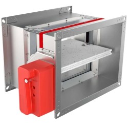 REF500-4 EVO-A négyszög keresztmetszetű kézi tűzcsappantyúk, olvadóbiztosítékkal, 120 perc tűzállósággal - MINTA