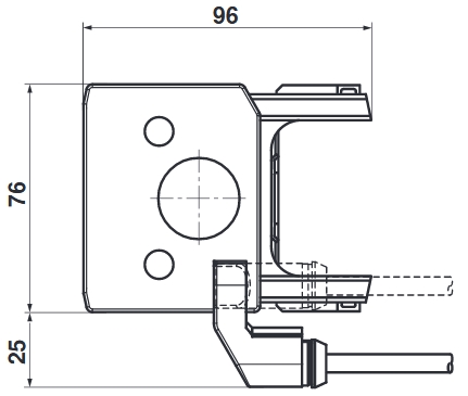 S2A segédkapcsoló - geometriai méretek