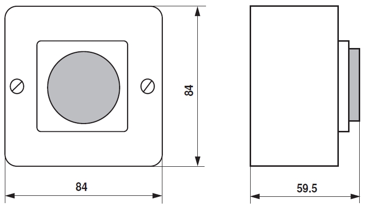 SGA-24 pozicionáló - geometriai méretek