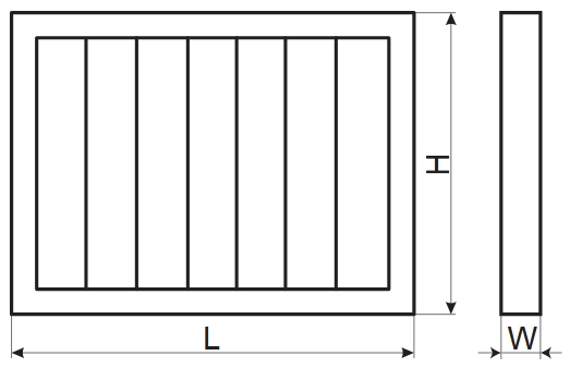 Tartalékszűrő - FS-HRS V EKO 700 - geometriai méretek