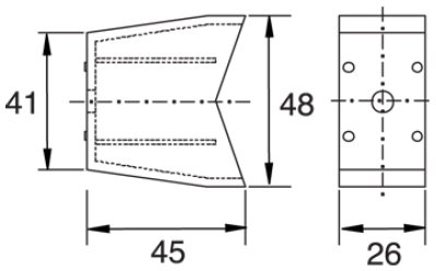 Felirati tábla geometriai méretei